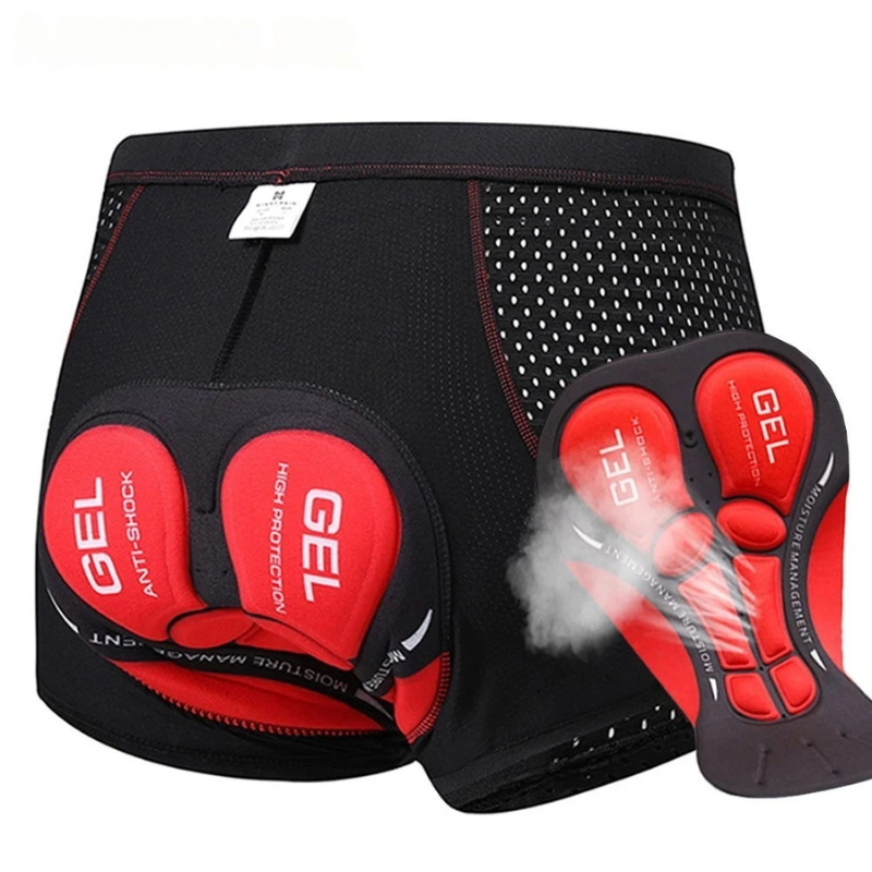 Conforto Extremo Sobre Duas Rodas – Shorts de Ciclismo com Almofada 5D em Gel, Respiráveis e Antichoque para Pedaladas Sem Limites!