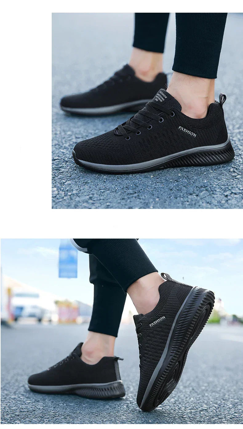 Tênis Masculino de Corrida e Caminhada – Leve, Respirável e com Estilo Esportivo para o Dia Todo!