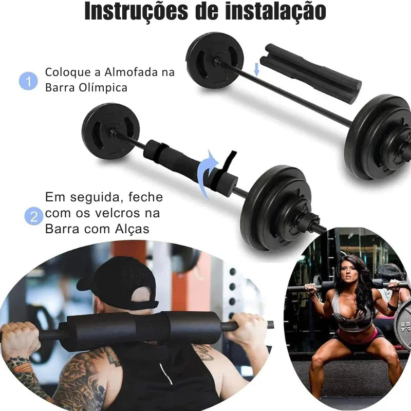 Proteção Máxima nos Seus Treinos: Almofada Antiderrapante para Agachamento e Levantamento – Conforto e Segurança Até o Último Repetição!