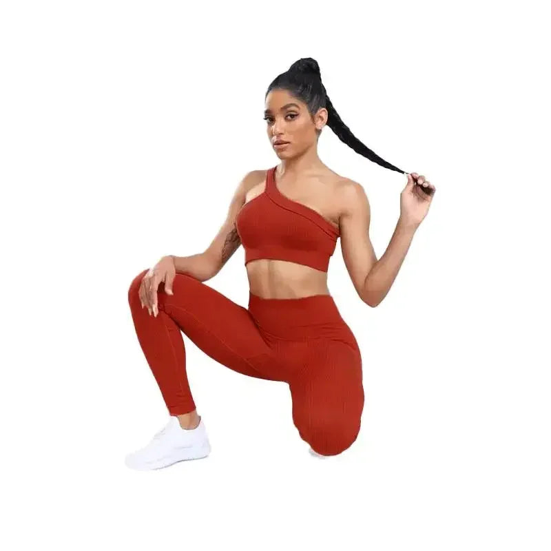 Conjunto Esportivo Feminino Sem Costura – Estilo, Conforto e Desempenho em Um Só Look!