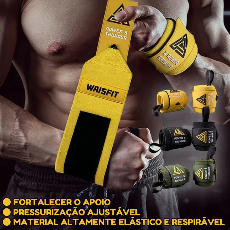 Proteja Seus Pulsos com Força Máxima: A Pulseira (Straps) Ideal para Supino Pesado e Treinos Intensos de Alto Desempenho!