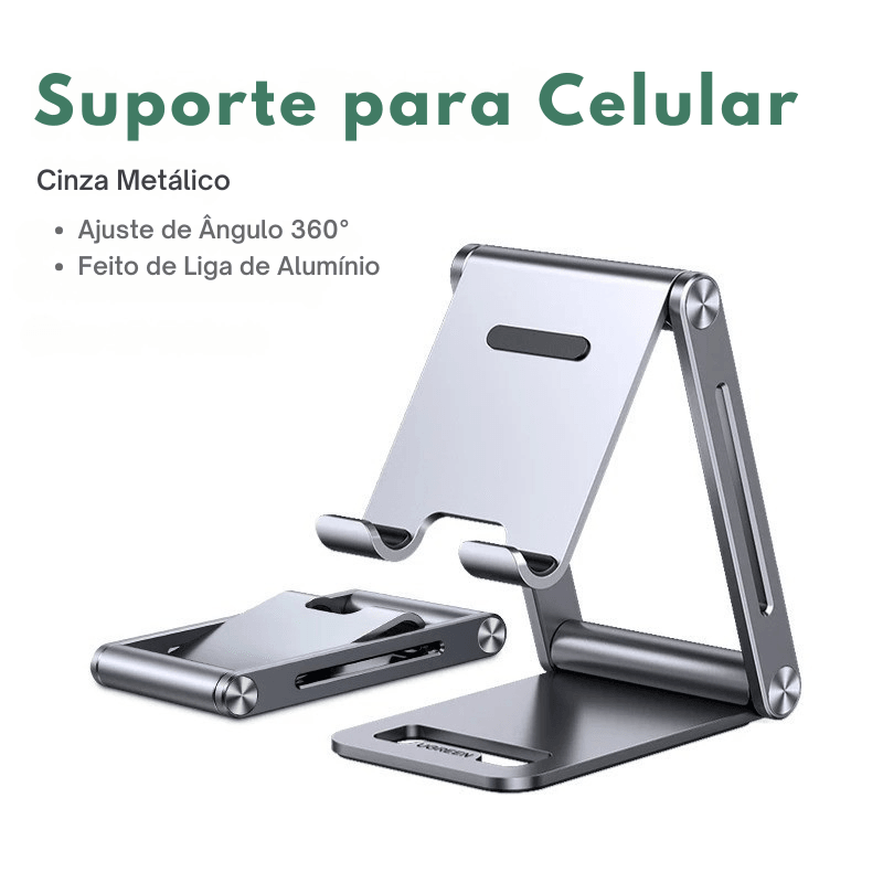 Suporte UGREEN Alumínio Reforçado para Celular e Tablet – Universal e Estável