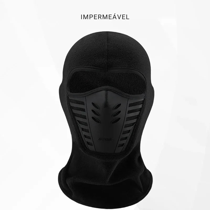 Balaclava Térmica de Lã – Proteção Total Contra Frio, Vento e Poeira para Motociclismo, Esqui e Aventuras de Inverno