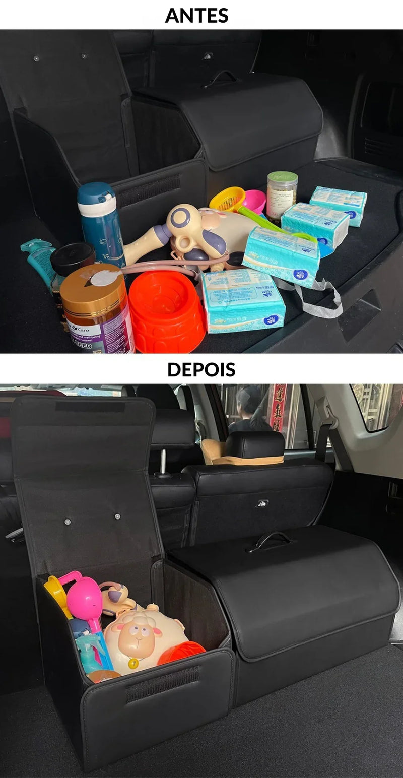 Transforme Seu Porta-Malas em um Espaço Inteligente: Bolsa Organizadora Dobrável com Alta Capacidade para Todas as Finalidades