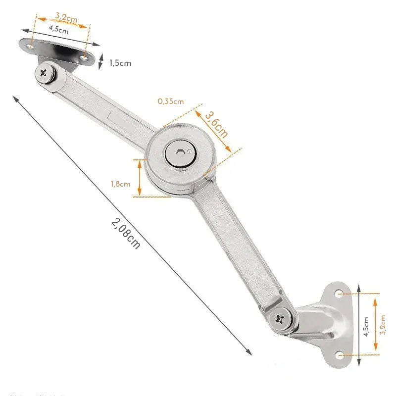 Dobradiça Inteligente com Parada Hidráulica: Ajuste Perfeito e Fechamento Suave para Portas de Armário e Móveis!