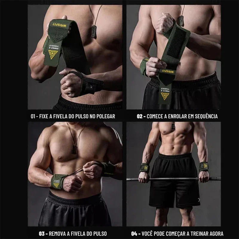 Proteja Seus Pulsos com Força Máxima: A Pulseira (Straps) Ideal para Supino Pesado e Treinos Intensos de Alto Desempenho!