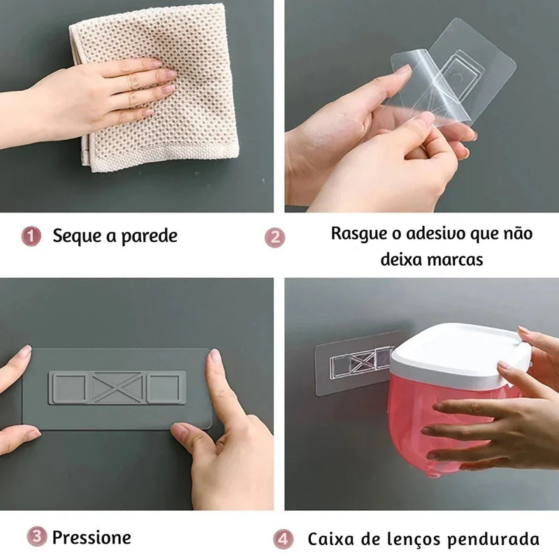 Transforme Seu Banheiro: Suporte de Papel Higiênico à Prova d’Água com Prateleira Funcional e Design Inteligente!