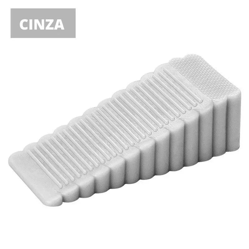 Trave com Segurança e Estilo! Batente de Porta em Silicone Anti Vento para Casa e Escritório – Firmeza sem Danos!