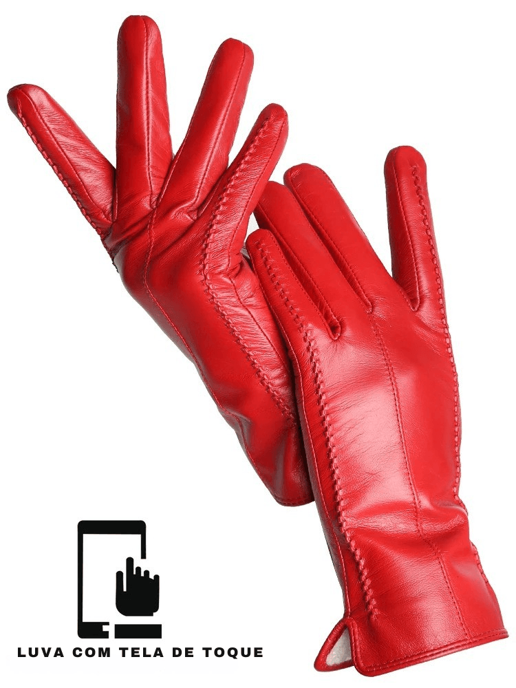 Descubra as Luvas Femininas que Unem Elegância, Calor e Tecnologia — Couro Premium com Toque Sensível!