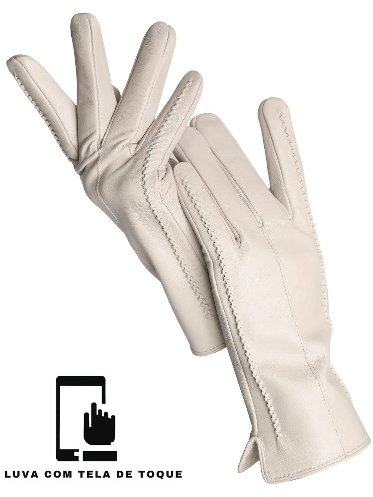 Descubra as Luvas Femininas que Unem Elegância, Calor e Tecnologia — Couro Premium com Toque Sensível!