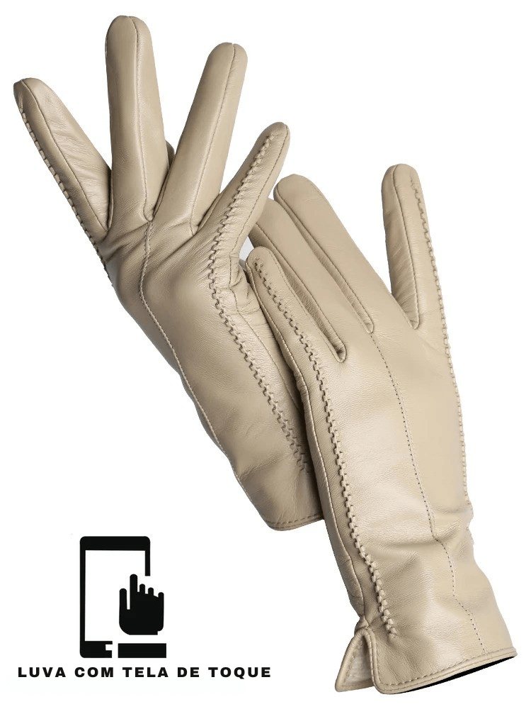 Descubra as Luvas Femininas que Unem Elegância, Calor e Tecnologia — Couro Premium com Toque Sensível!