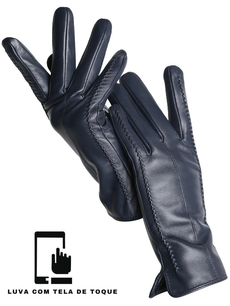 Descubra as Luvas Femininas que Unem Elegância, Calor e Tecnologia — Couro Premium com Toque Sensível!